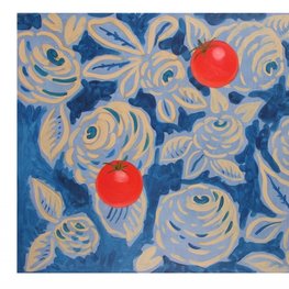 Pomidory na niebieskim