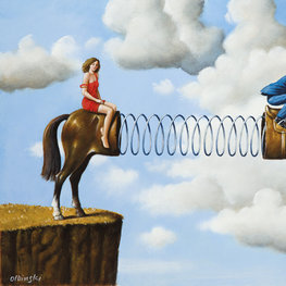 The grass is greener / olej i akryl 