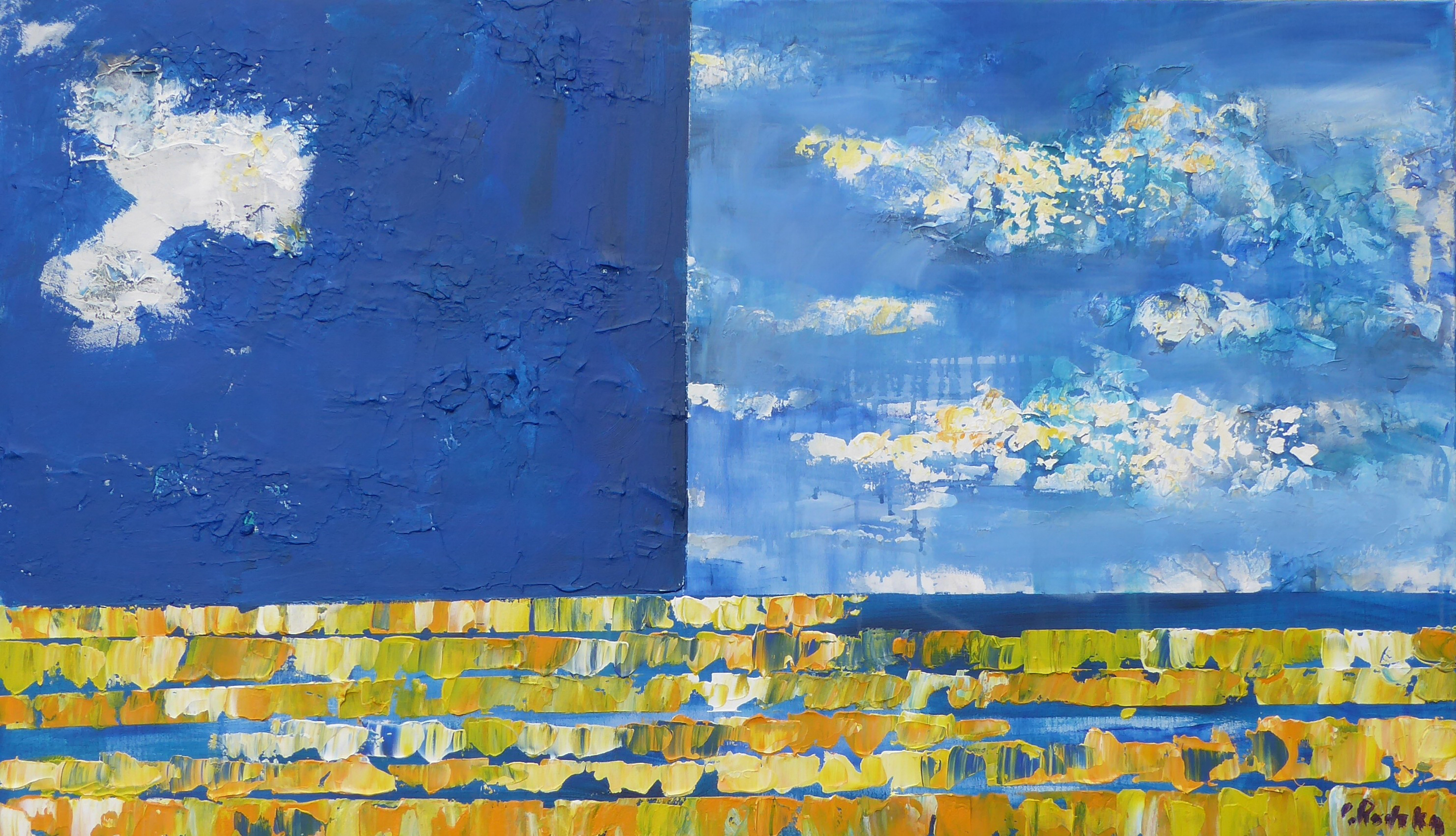 Pejzaż z żółcienią 2017