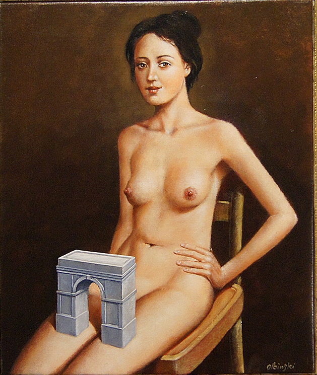 Łuk Triumfalny / olej na płótnie 