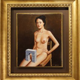 Łuk Triumfalny / olej na płótnie 