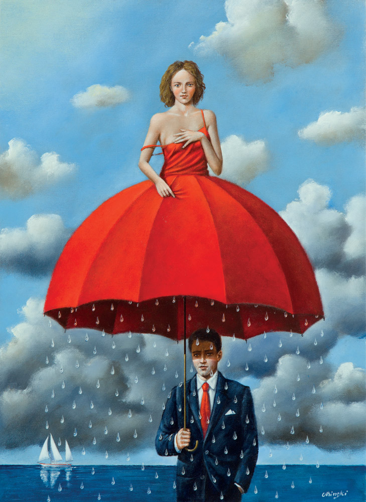 Red umbrella - Inkografia