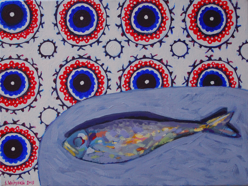 Martwa natura z rybą