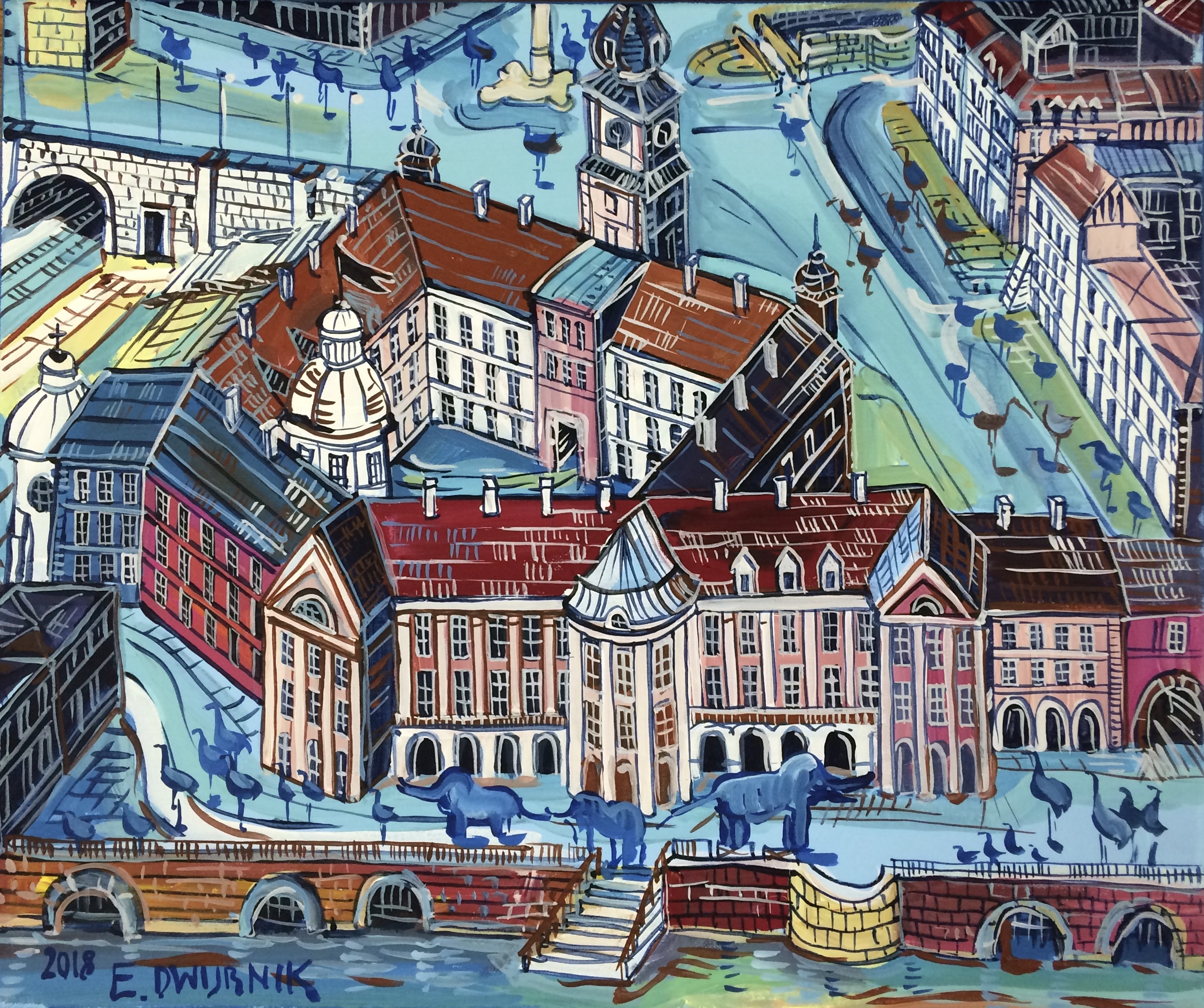 Plac Zamkowy od strony Wisły