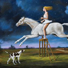 Smak optymizmu / akryl i olej na płótnie