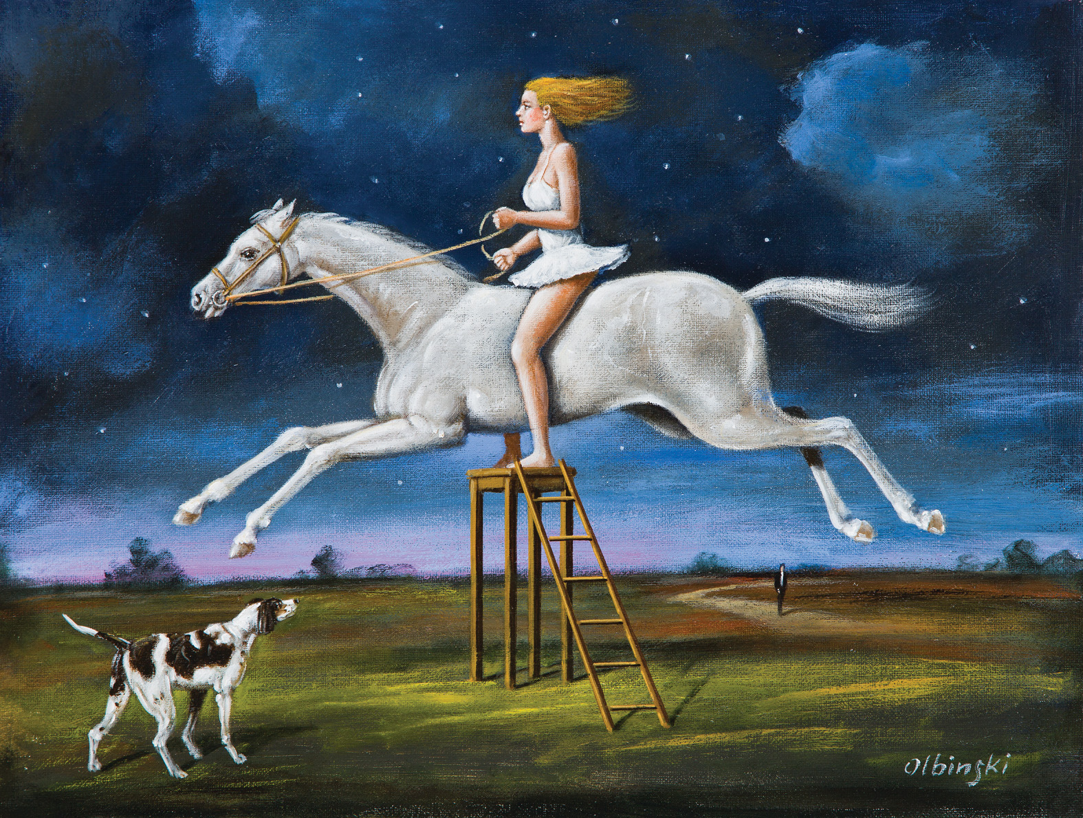 Smak optymizmu / akryl i olej na płótnie