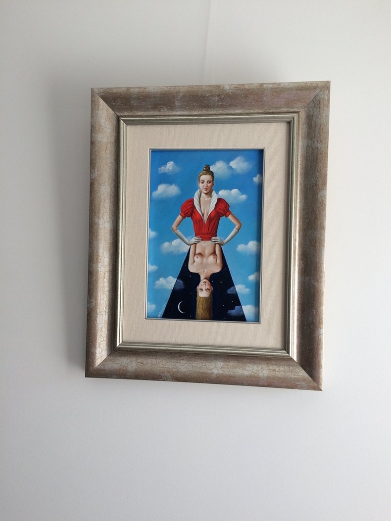 Dr Jeckyll's Daughter / olej i akryl na płótnie