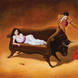 Carmen / olej i akryl na płótnie