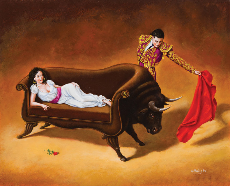 Carmen / olej i akryl na płótnie