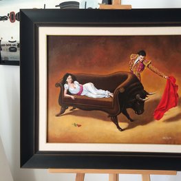 Carmen / olej i akryl na płótnie