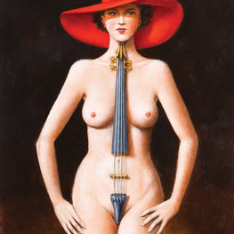 Talented Ms Viola / oil and acrylic on canvas