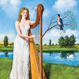 Admirer (Wielbiciel)/olej i akryl na płótnie