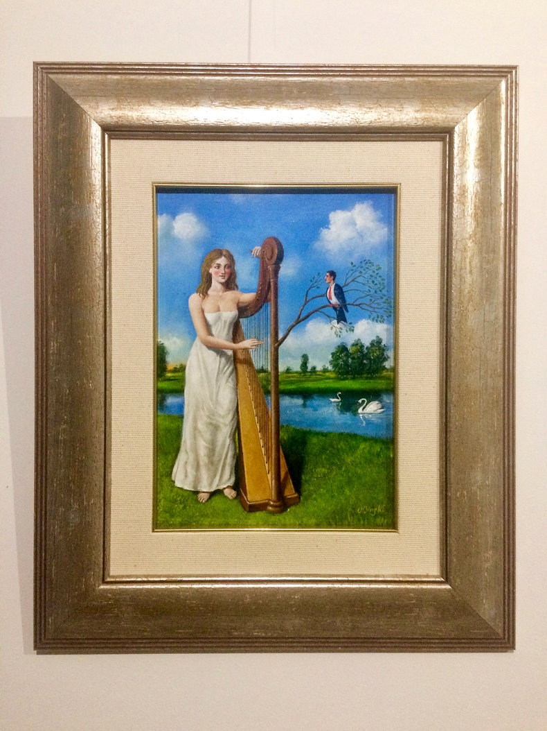 Admirer (Wielbiciel)/olej i akryl na płótnie