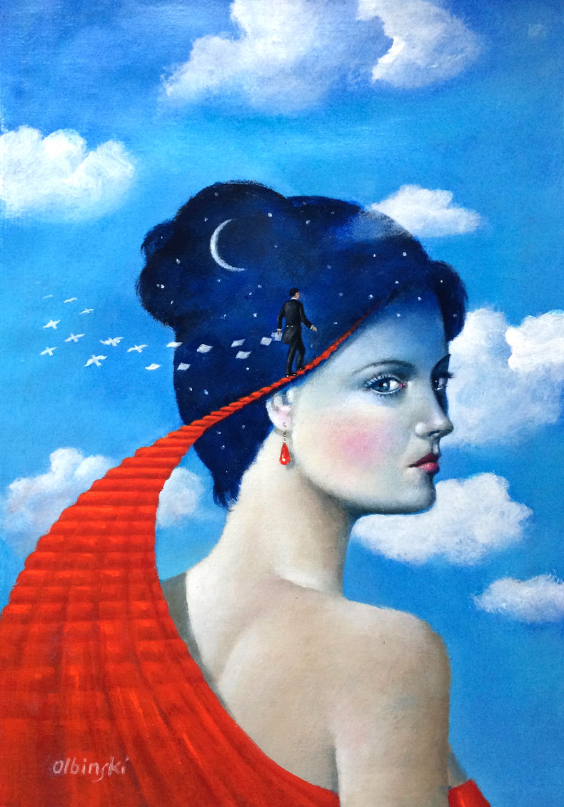 Somewhere in time / akryl na płótnie