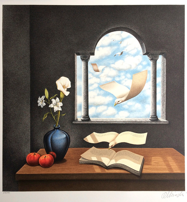 Kalendarz wczorajszych życzeń - litografia