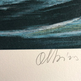 Statek Czerwona Róża - litografia