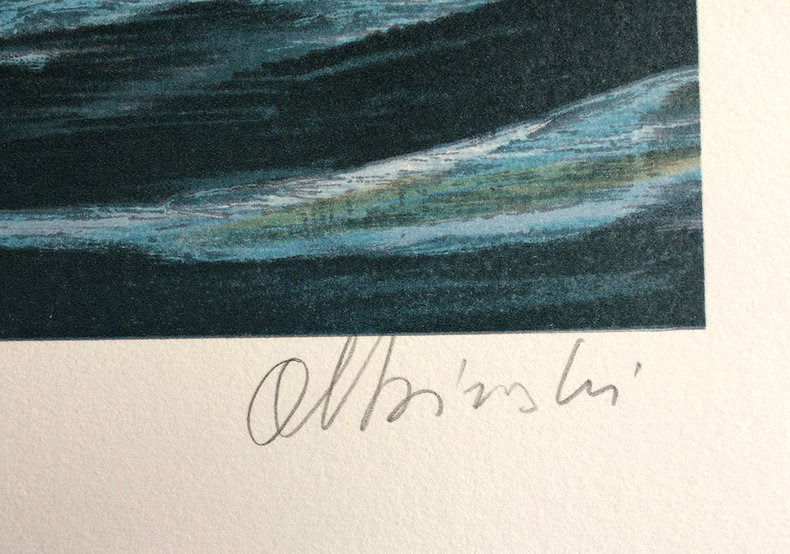 Statek Czerwona Róża - litografia