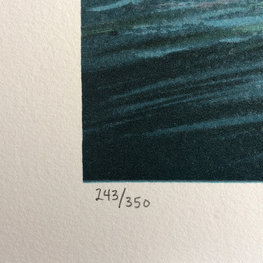 Statek Czerwona Róża - litografia