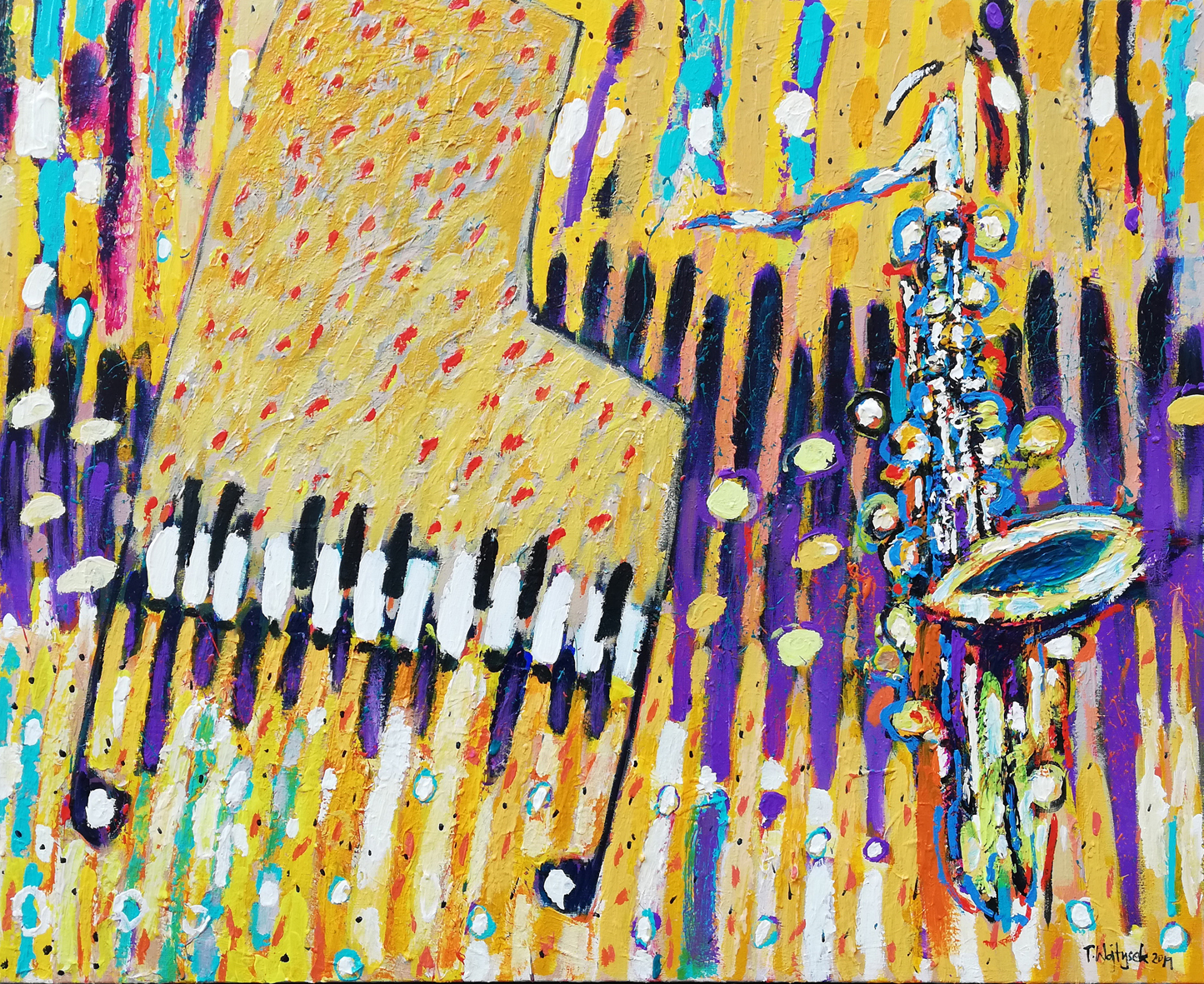 Fortepian i saksofon