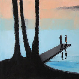 Wieczór nad jeziorem