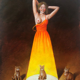 Fifteen minutes of fame / olej na płótnie