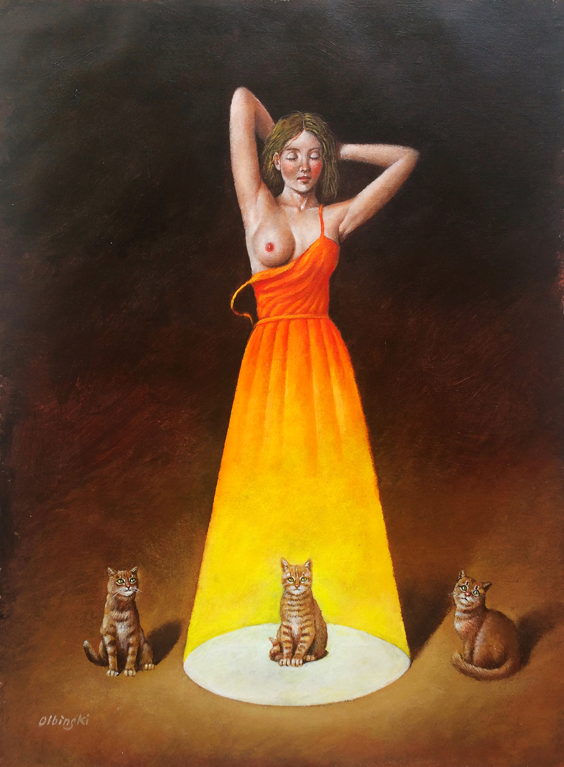 Fifteen minutes of fame / olej na płótnie