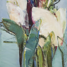 Białe tulipany - Inkografia