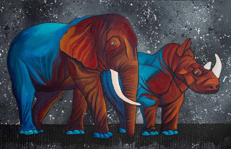 Pustynny zachód słońca