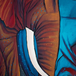 Pustynny zachód słońca