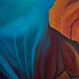 Pustynny zachód słońca