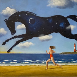 Ucieczka do szczęścia / olej i akryl