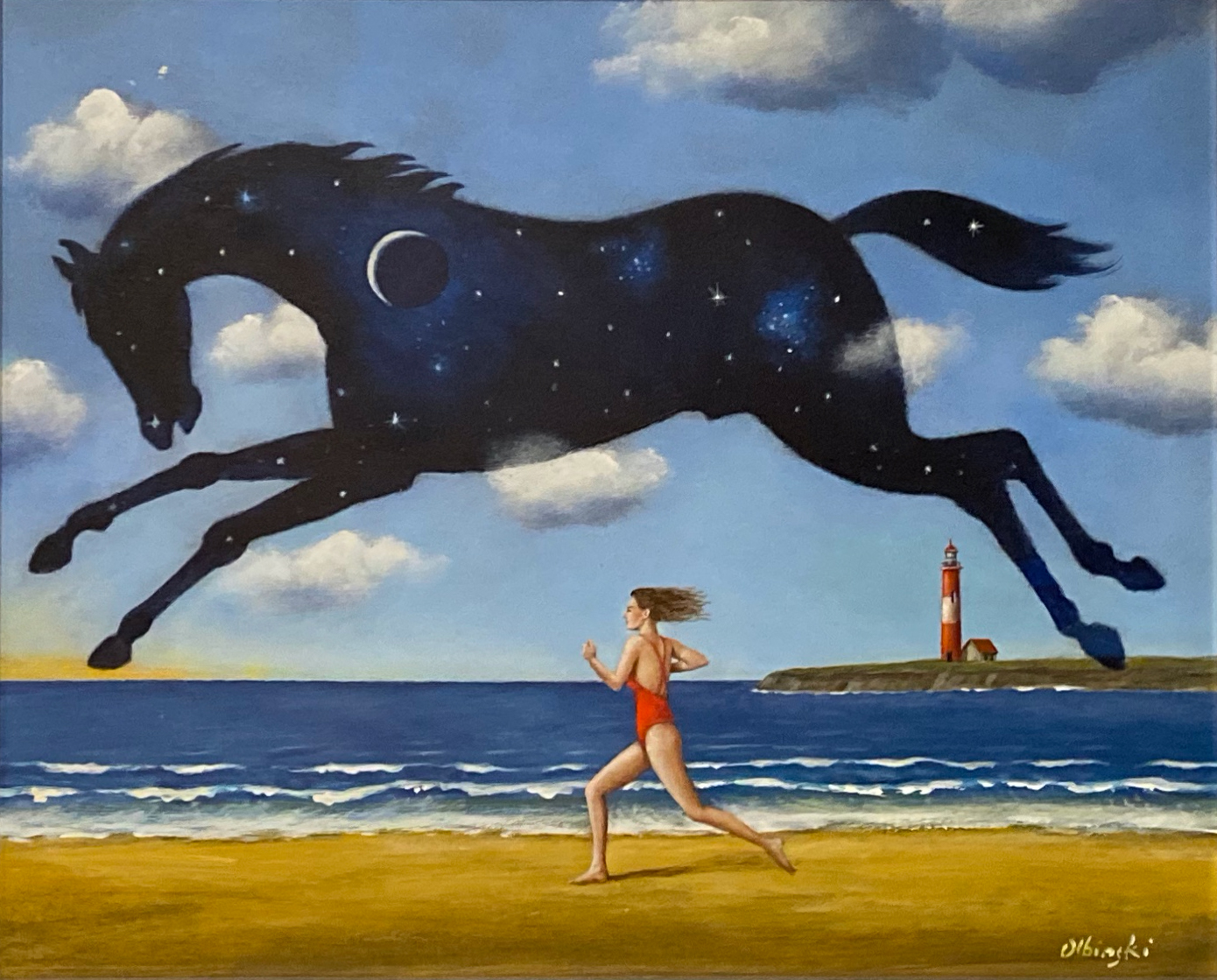 Ucieczka do szczęścia / olej i akryl