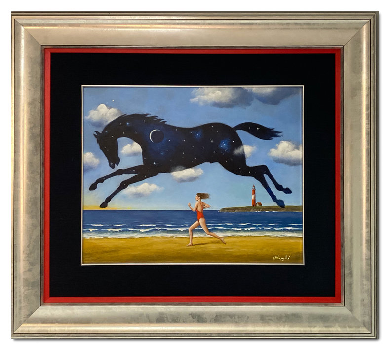 Ucieczka do szczęścia / olej i akryl