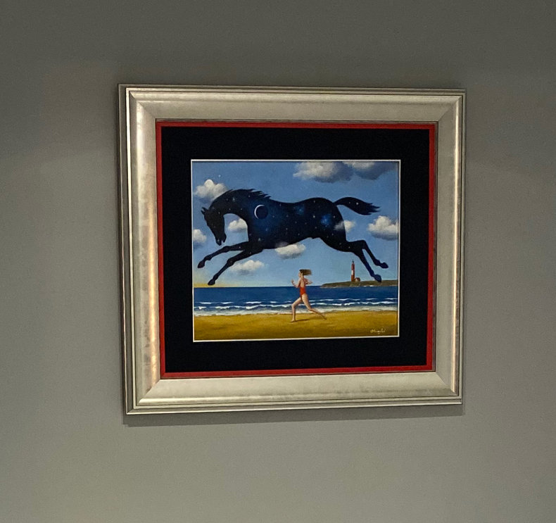 Ucieczka do szczęścia / olej i akryl