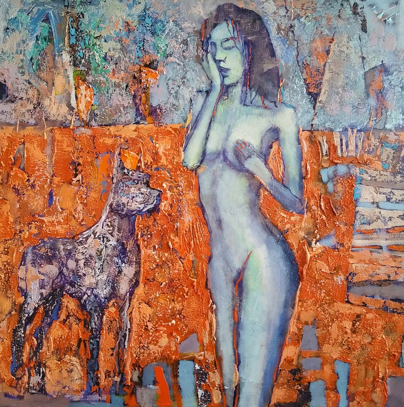 Sonda z białym psem