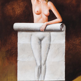 Interactive Capacity for Pleasing - akryl i olej na płótnie