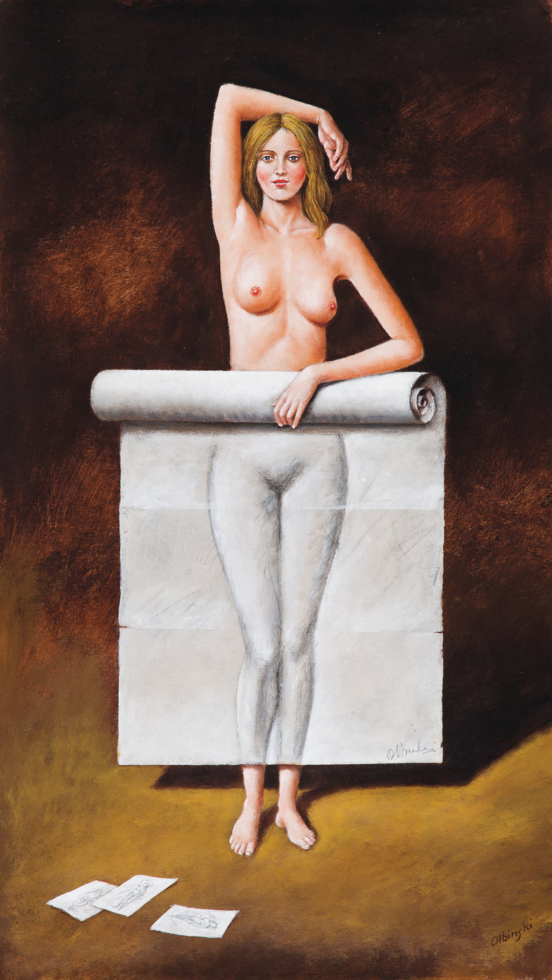 Interactive Capacity for Pleasing - akryl i olej na płótnie