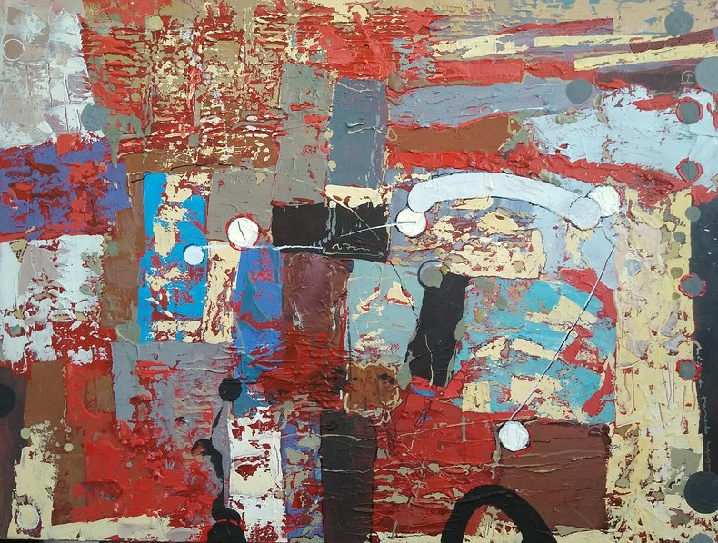 Miasto-struktury-zachód słońca