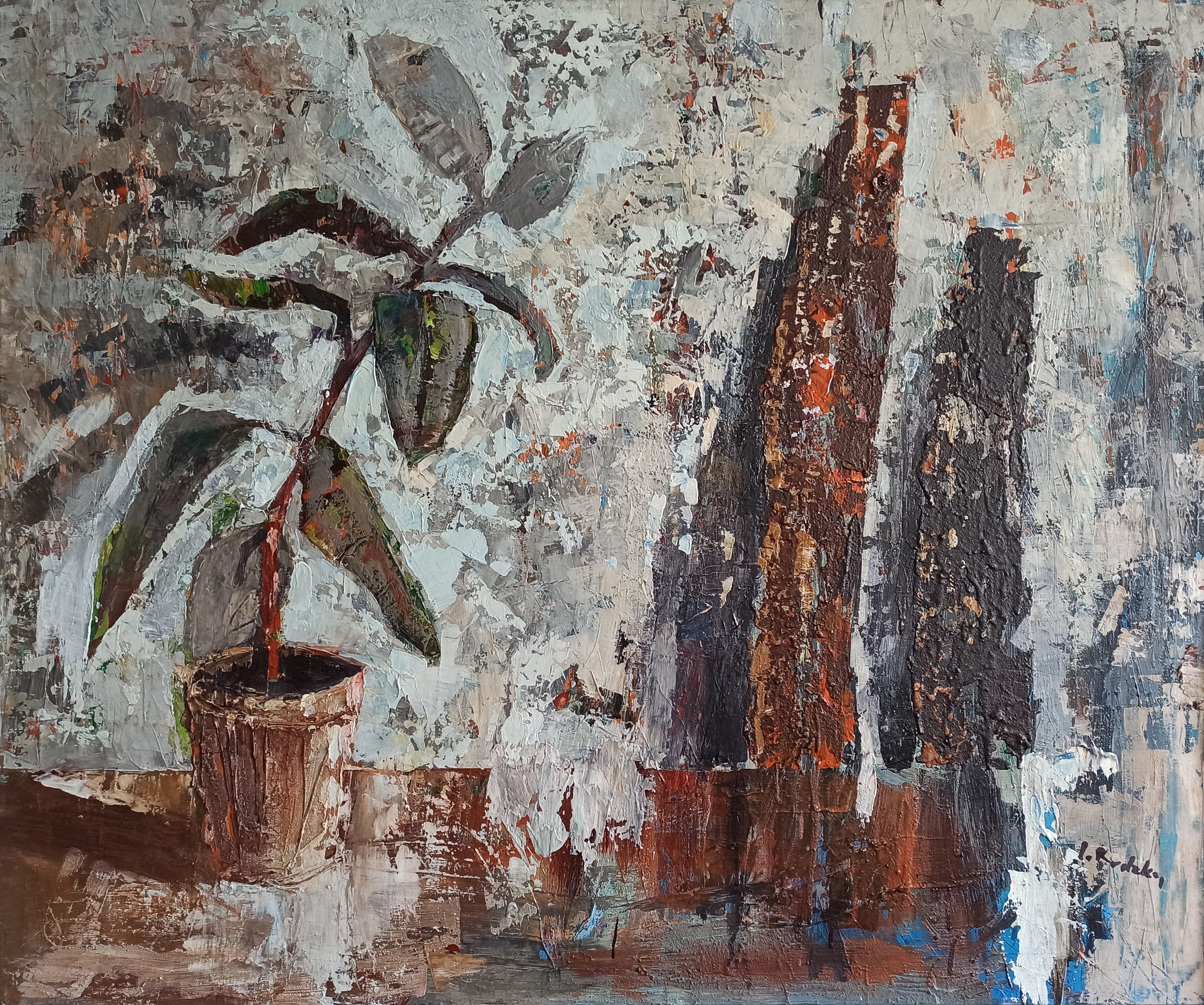 Martwa natura z fikusem