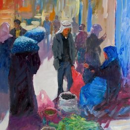 Uliczny handel w Betlejem