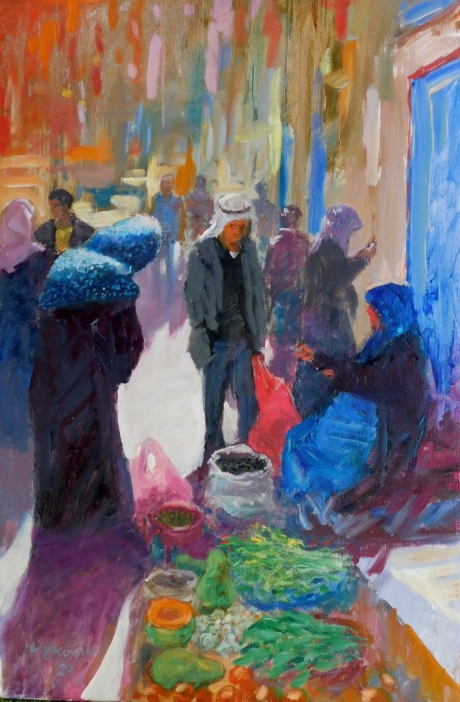 Uliczny handel w Betlejem