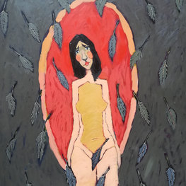 Dziewczyna i czerwone lustro