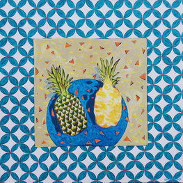 Martwa natura z ananasem