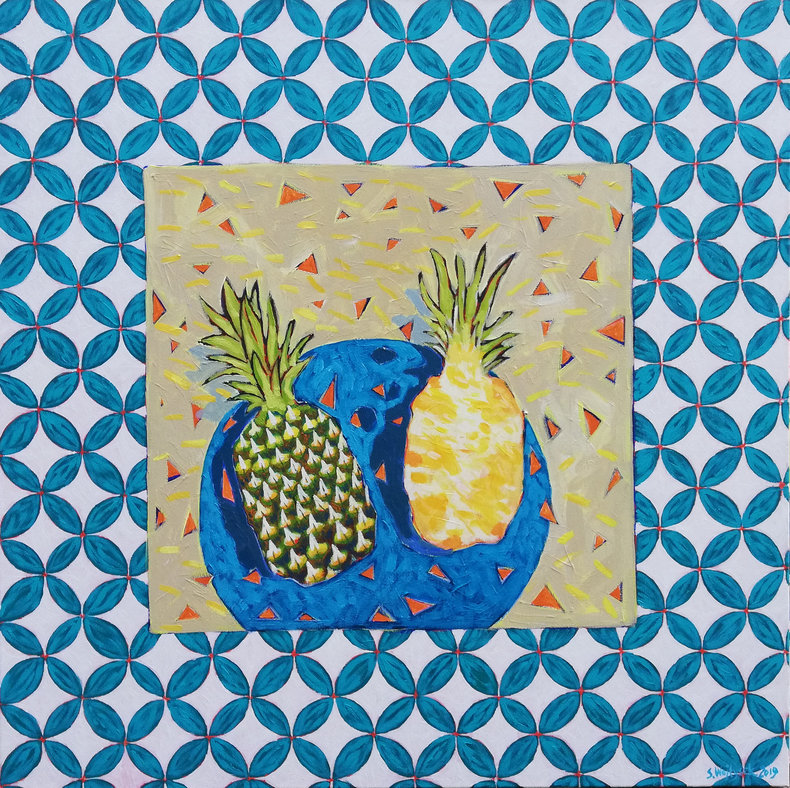 Martwa natura z ananasem