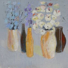 Martwa natura z białymi makami 