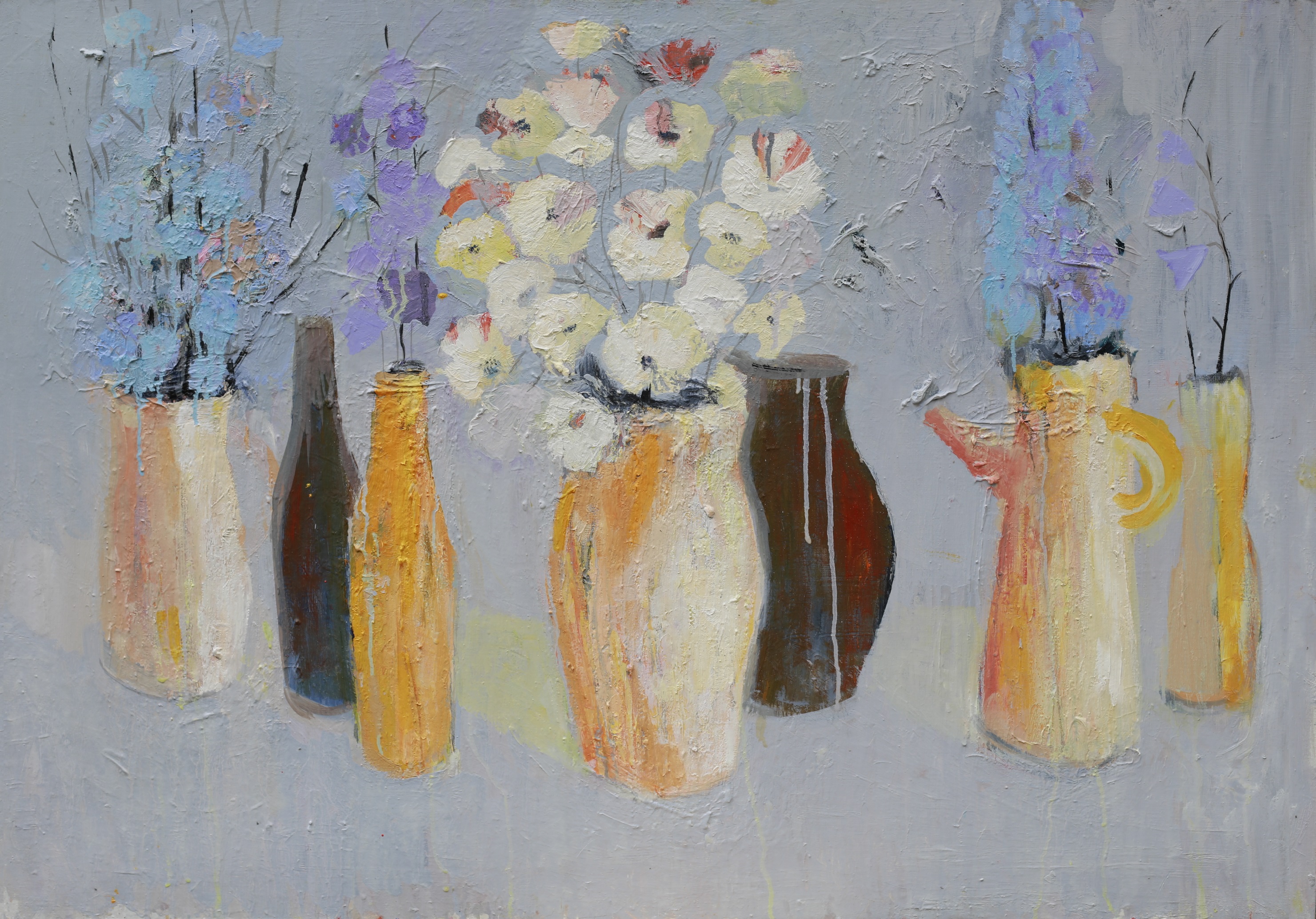 Martwa natura z białymi makami 