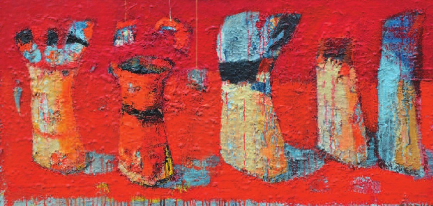 Martwa natura z piórem sójki