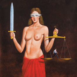 Not-so-Blind Justice - Inkografia format M