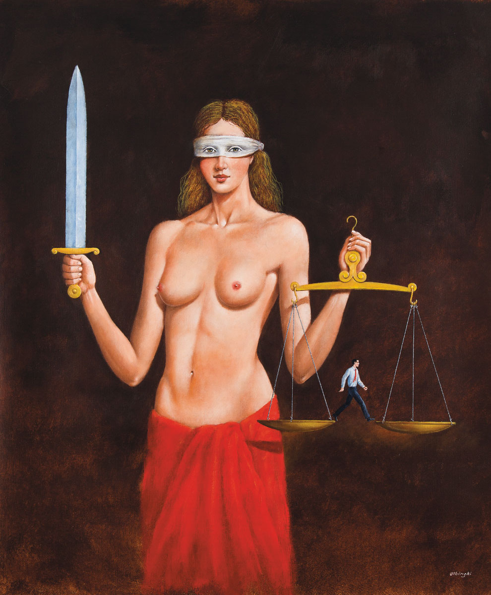 Not-so-Blind Justice - Inkografia format M