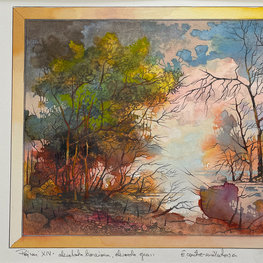 Pejzaż XIV - dyptyk